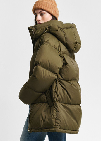 Оливковый зимний Пуховик Gant