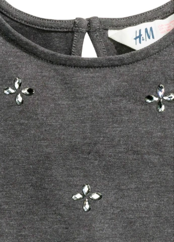 Тёмно-серое платье H&M (26214713)