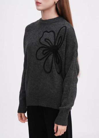 Темно-сірий демісезонний светр джемпер EQUILIBRI