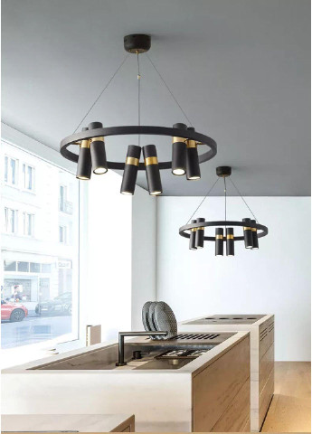 Люстра підвісна стельова в стилі LOFT (лофт) J063/12-bk-k Чорний 30х65х65 см. Sunnysky (253122266)