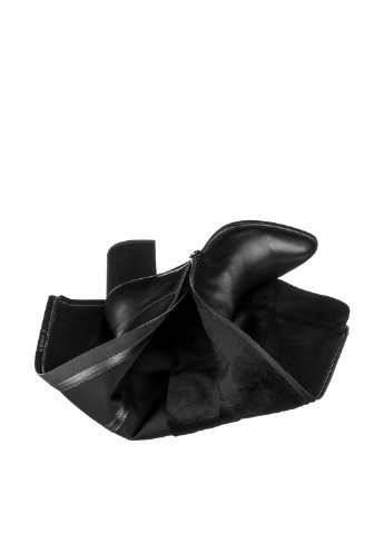 Черные осенние ботфорты Elche на высоком каблуке