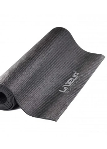 Килимок для йоги Yoga Mat Total Black чорний 80x61x0.4см LS3231-04blk LiveUp (256501313)