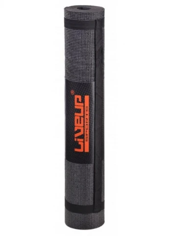 Килимок для йоги Yoga Mat Total Black чорний 80x61x0.4см LS3231-04blk LiveUp (256501313)