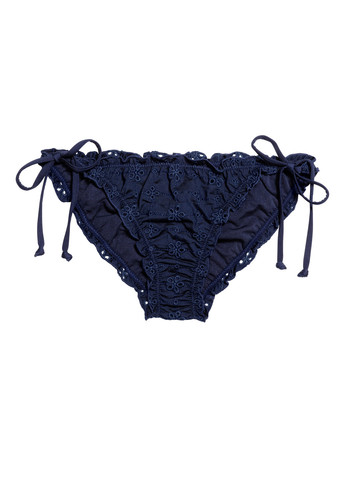 Темно-синие купальные трусики однотонные H&M