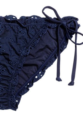 Темно-синие купальные трусики однотонные H&M