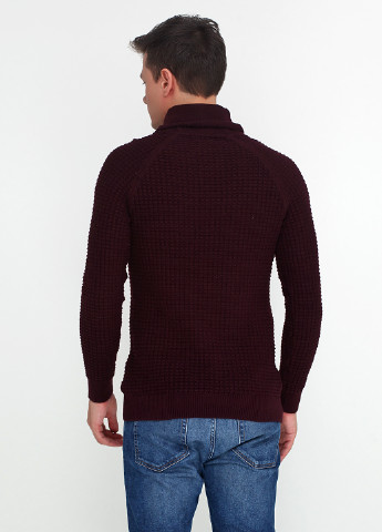 Бордовый демисезонный свитер пуловер H&M