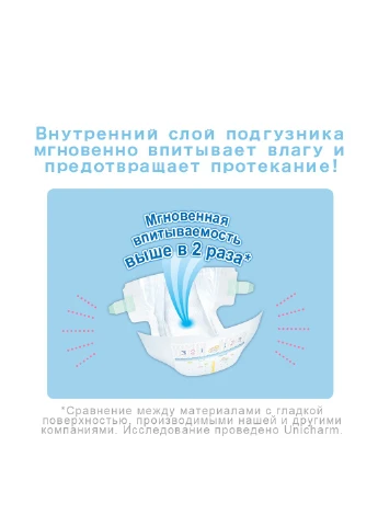 Підгузки до 5 кг Diapers NB (90 шт.) Moony (248204713)