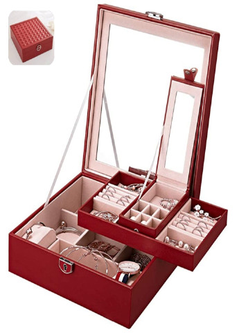 Шкатулка для украшений и аксессуаров сундук на замочке (623594802) Красная Francesco Marconi (205106762)