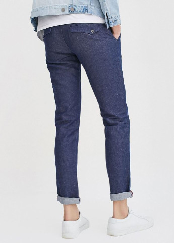 Темно-синие джинсовые демисезонные зауженные брюки Jack & Jones
