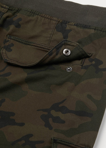 Хаки кэжуал демисезонные карго, зауженные брюки H&M