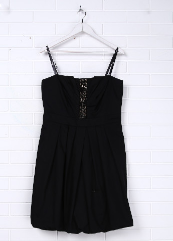 Черное коктейльное платье Vera Mont однотонное
