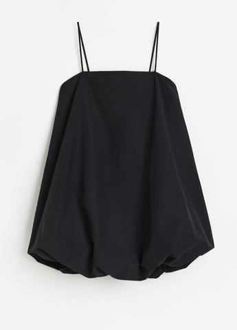 Черное кэжуал платье баллон H&M однотонное
