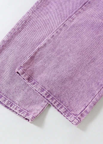Фиолетовые демисезонные палаццо джинсы SHEIN