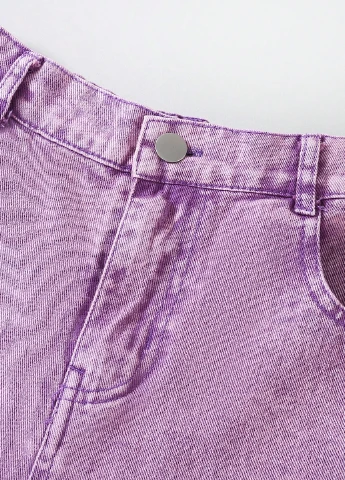 Фиолетовые демисезонные палаццо джинсы SHEIN