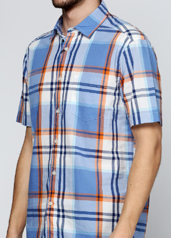 Синяя кэжуал рубашка в клетку Howick с коротким рукавом