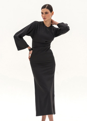 Чорна кежуал сукня силуетна BGL однотонна