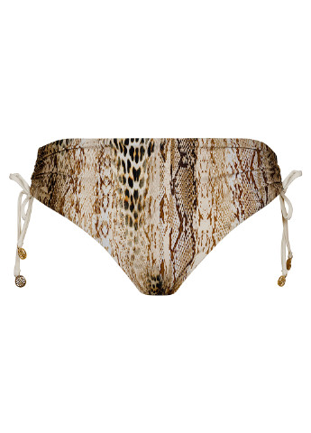 Коричневые купальные трусики-плавки змеиный Marc & André