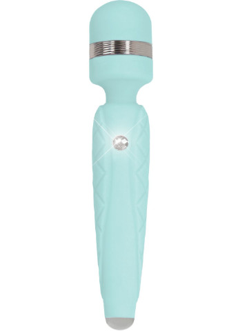 Розкішний вібромасажер - Cheeky Teal з кристалом Swarovsky, плавне підвищення потужності Pillow Talk (254551174)