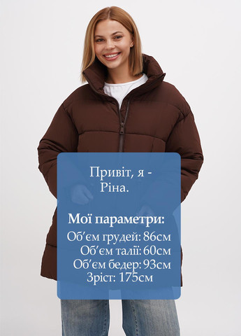 Коричневая демисезонная куртка Monki