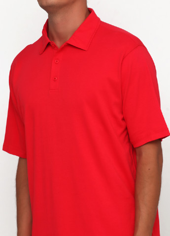 Красная футболка-поло для мужчин No Brand однотонная