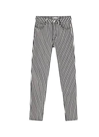 Штани демісезон,чорний в білу смужку, Pull & Bear (255192985)