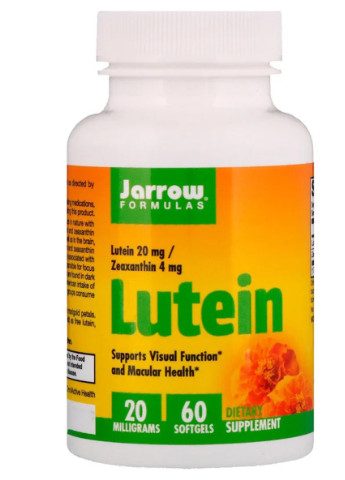 Лютеїн, 20 мг, Lutein,, 60 желатинових капсул Jarrow Formulas (228292093)