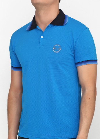 Темно-голубой футболка-поло для мужчин Chiarotex с логотипом