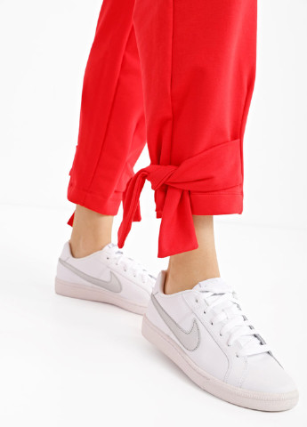 Красные кэжуал демисезонные прямые брюки Promin