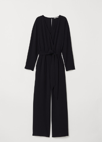 Комбінезон H&M однотонний чорний кежуал