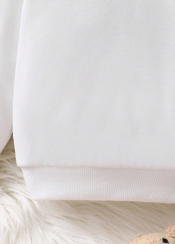 SHEIN свитшот рисунок белый кэжуал полиэстер, трикотаж