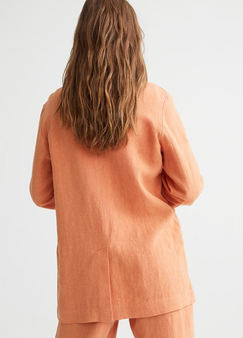 Оранжевый женский жакет H&M однотонный - демисезонный