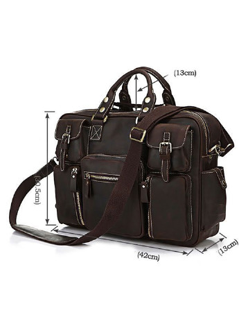 Чоловіча шкіряна сумка 43х31х13 см Vintage (252127583)