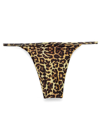 Коричневые купальные трусики леопардовый PrettyLittleThing