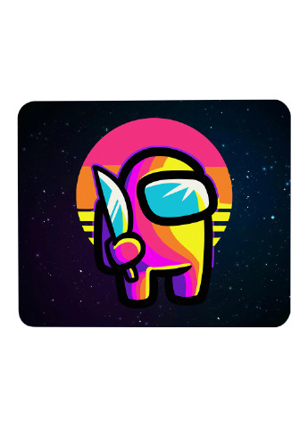 Килимок для мишки Амонг Ас Червоний (Among Us Red) (25108-2406) 22х18 см MobiPrint (222995344)