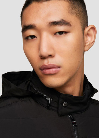 Черная демисезонная куртка Tommy Hilfiger