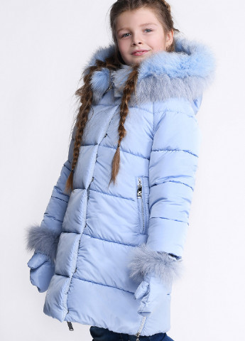 Блакитна зимня куртка X-Woyz