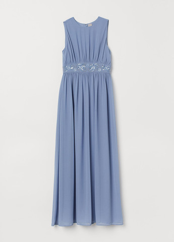 Сіро-голубий вечірня сукня H&M однотонна