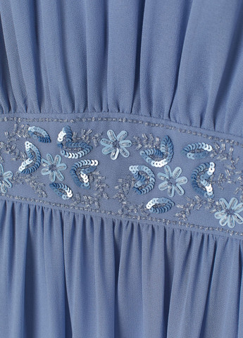 Сіро-голубий вечірня сукня H&M однотонна