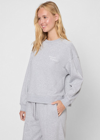 Сірий світшот PRPY меланж без декору (361270833)