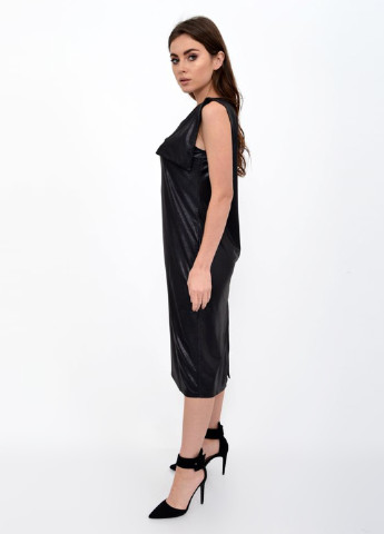 Черное кэжуал платье Kamomile однотонное