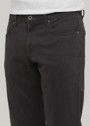 Темно-серые кэжуал демисезонные прямые брюки C&A
