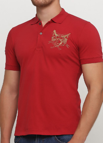 Красная футболка-поло для мужчин Richmond с логотипом
