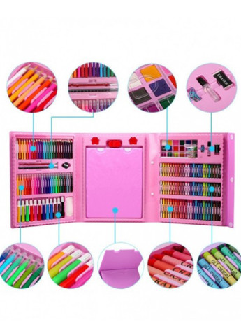 Набор для детского творчества в чемодане из 208 предметов “Чемодан творчества” Розовый Good Idea розовая