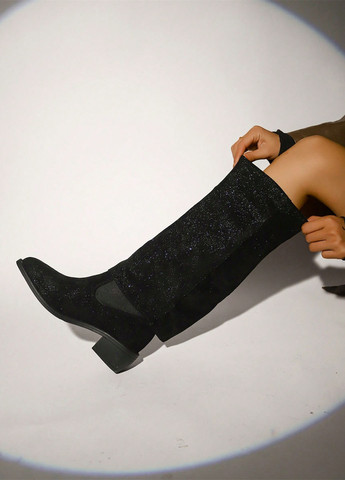 Осенние сапоги SHEIN с глиттером