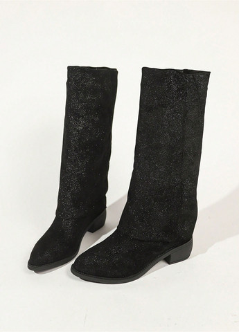 Осенние сапоги SHEIN с глиттером