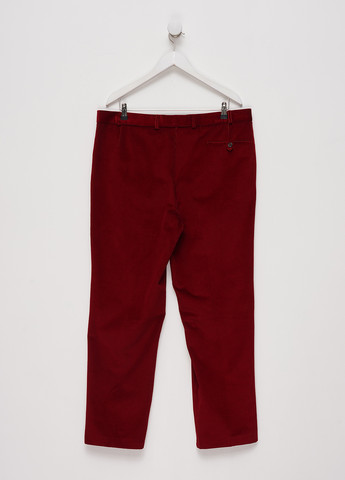 Темно-красные кэжуал демисезонные прямые брюки Breidhof