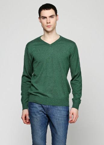Зеленый демисезонный пуловер пуловер Pierre Balmain