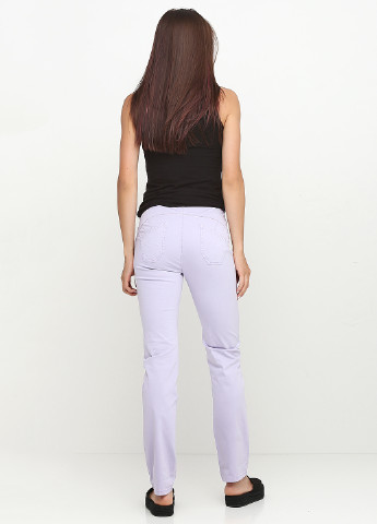 Лавандовые кэжуал демисезонные зауженные брюки Oblique