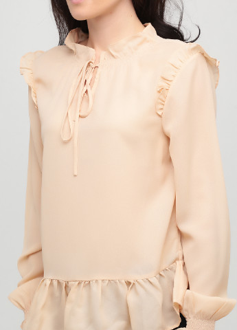 Бежевая блуза Asos