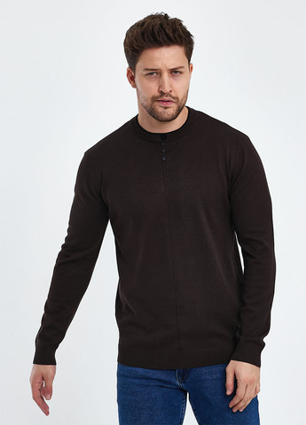Коричневий демісезонний светр джемпер Trend Collection